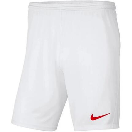 Short De Foot PARK Garçon (Blanc / Rouge)