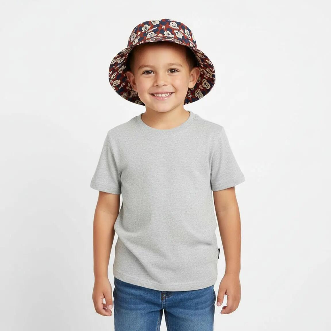 Chapéu de pescador infantil Mickey Mouse em algodão, Multicor 4/6