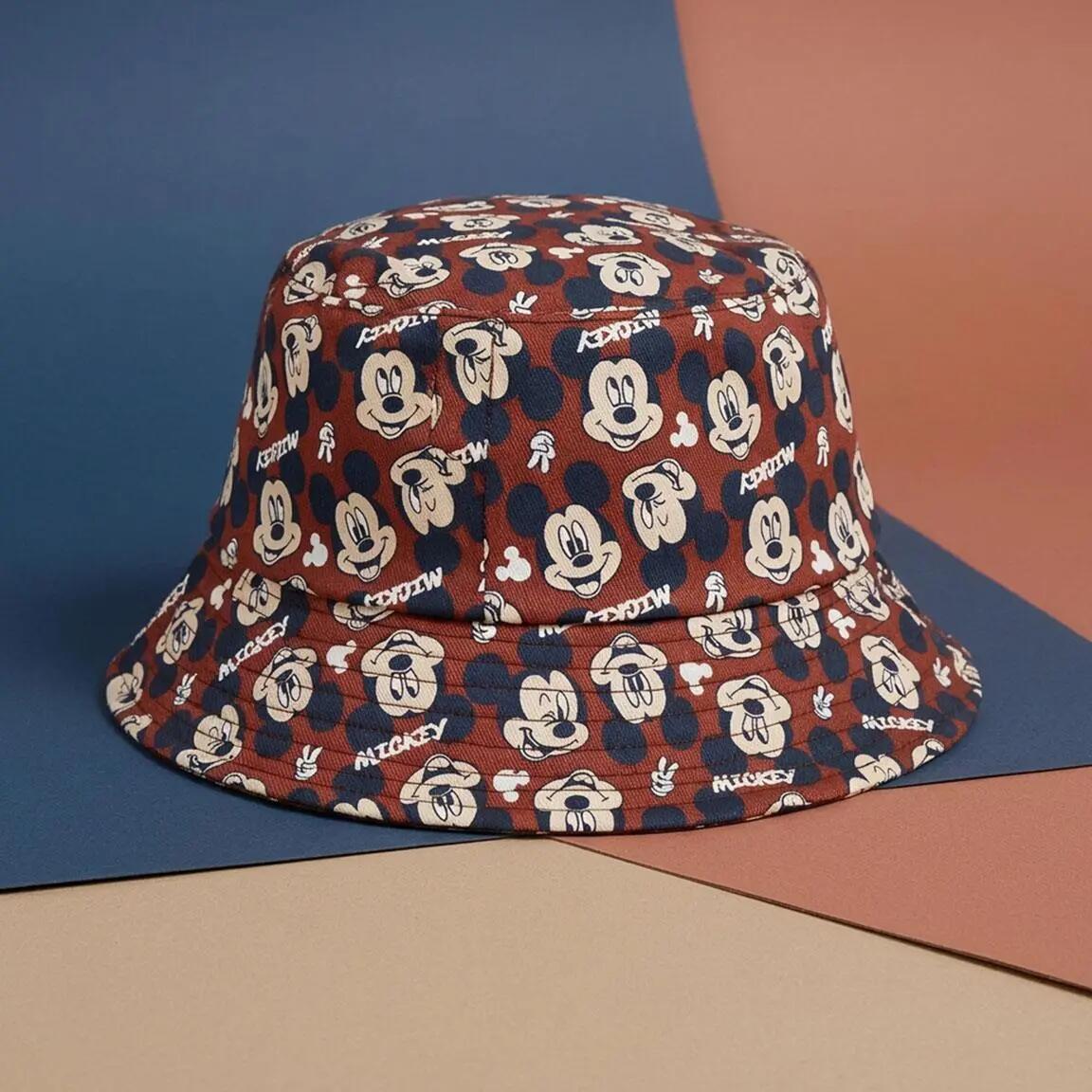 Chapéu de pescador infantil Mickey Mouse em algodão, Multicor 3/6