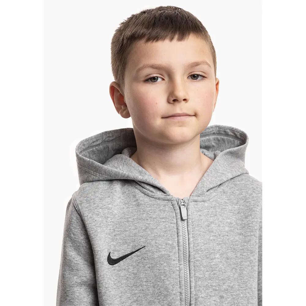 Felpa Con Cappuccio E Zip Intera Pile Bambini Nike Park 26 Grigio 3/5