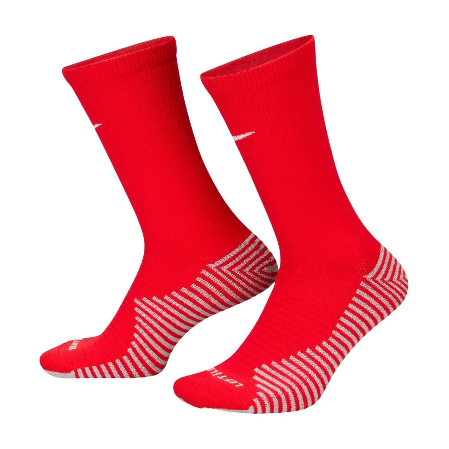 Unisex Adult Strike Crew Socks (Red) 3/4