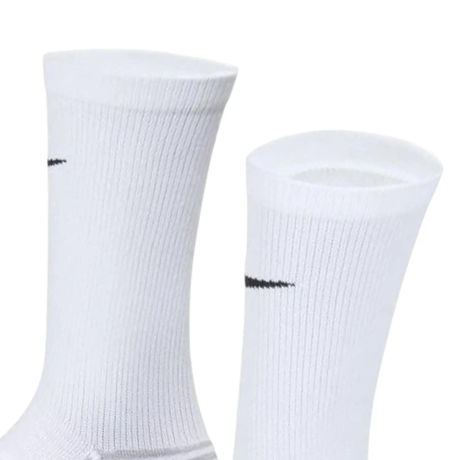 Calcetines Medios Strike para Adultos Unisex Blanco 3/4