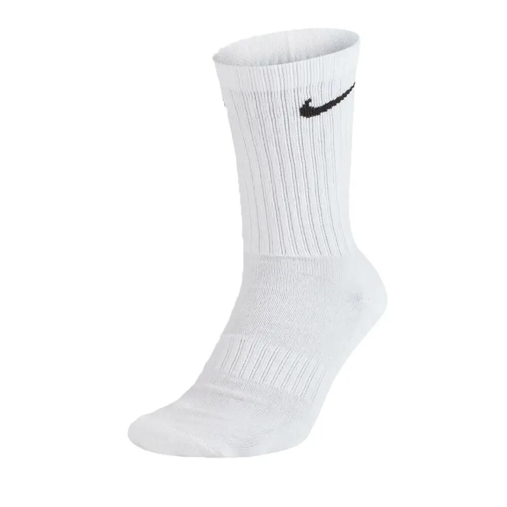 Unisex Adult Everyday Cushioned Training Crew Socks (Pack of 3) (White) 2/5