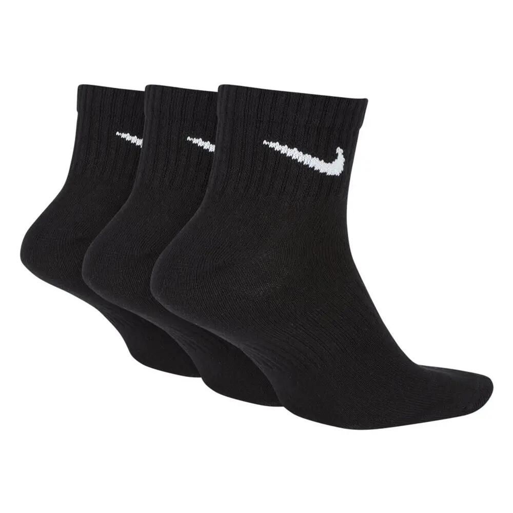 Calcetines al Tobillo Everyday de Ligeros para Adultos Unisex Packs de 3 Negro 2/3