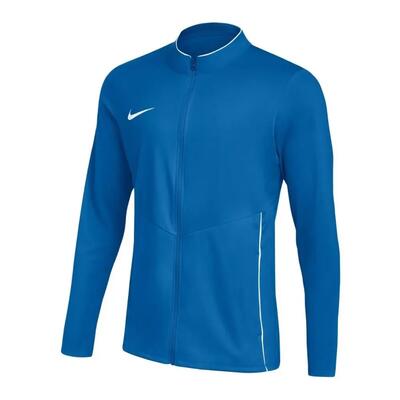 Heren park 26 trainingsjack met lange mouwen en contrasterende biezen (blauw)
