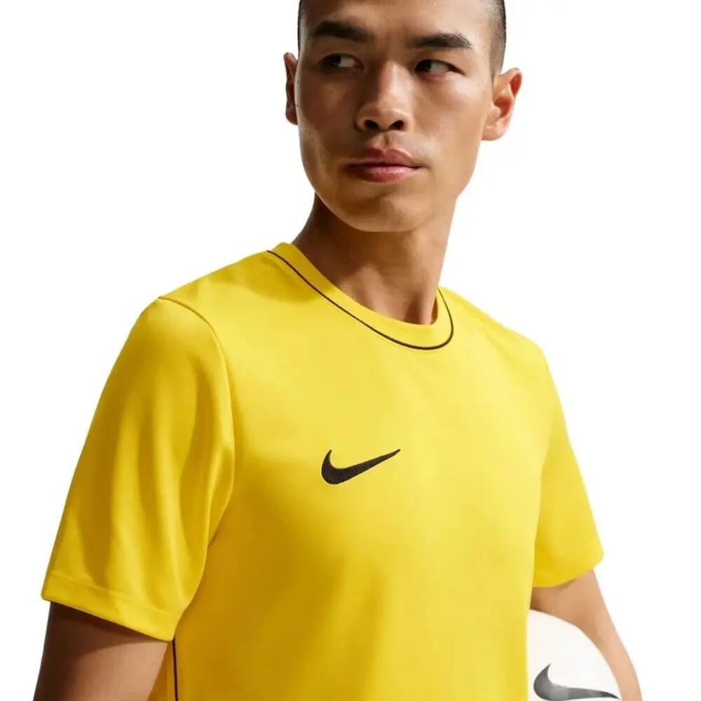 Maillot Manches Courtes Motif/style Passepoil Contrasté PARK Homme (Jaune) 3/7
