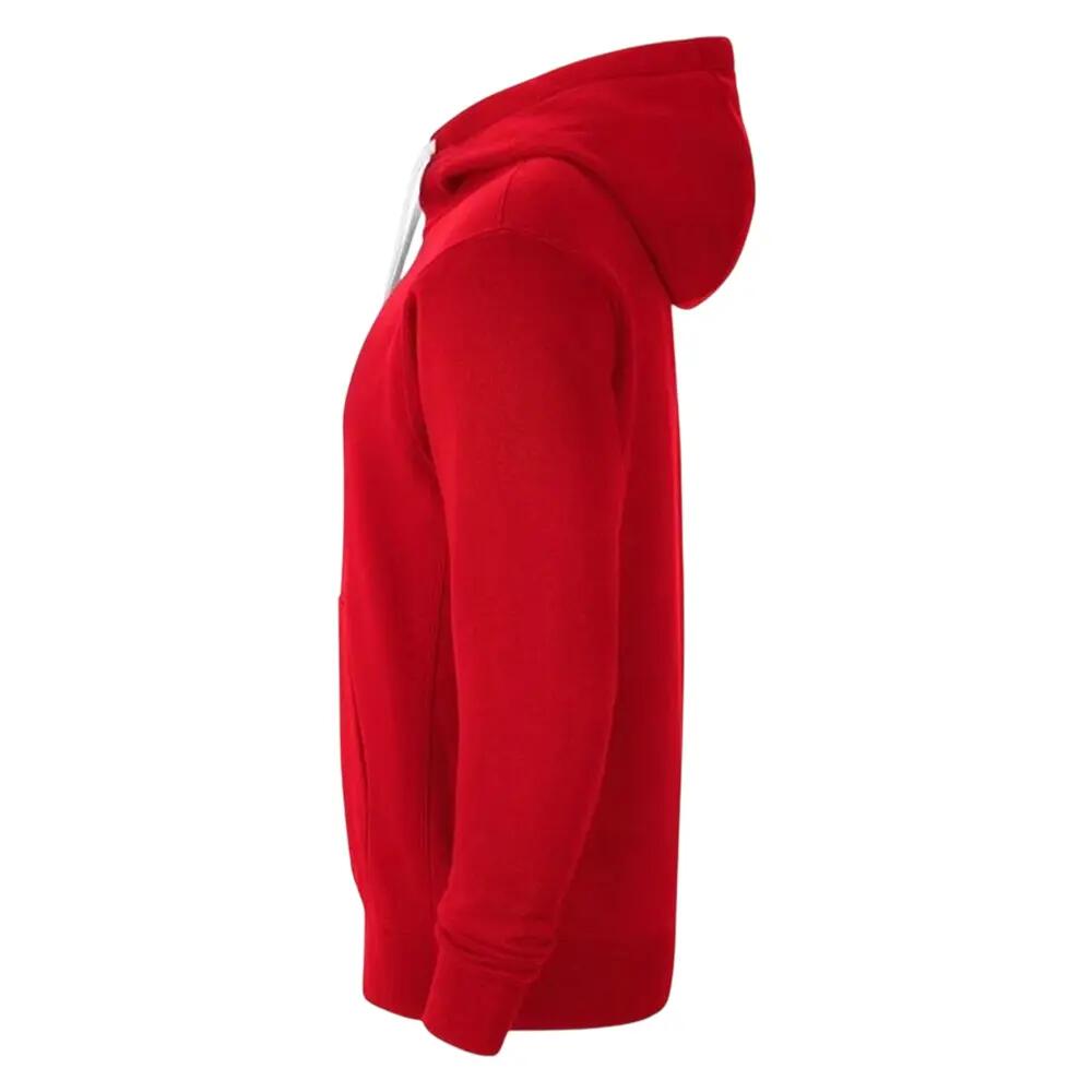 "Park 20" Hoodie mit durchgehendem Reißverschluss für , Fleece Herren Rot 3/4