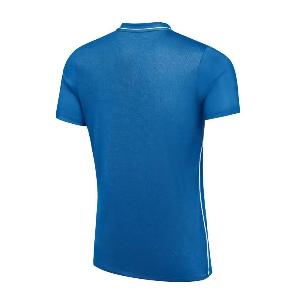 Jersey Park 26 Diseño Ribete en Contraste de Manga Corta para Hombre Azul 3/7