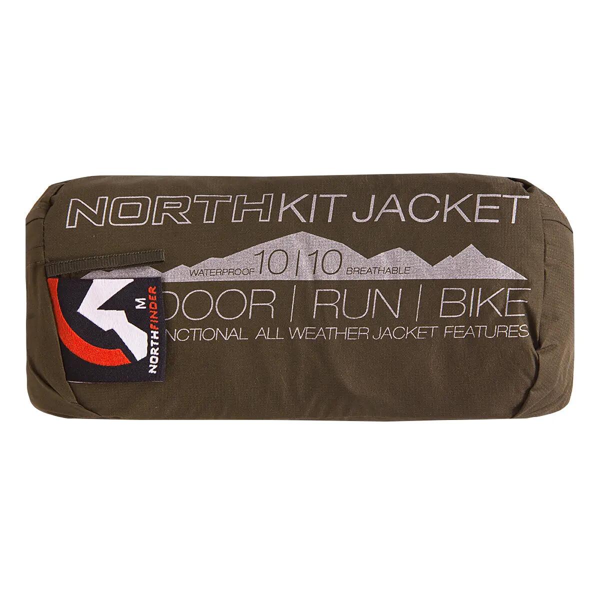 Pánská nepromokavá multisportovní bunda sbalitelná 2L NORTHKIT 10/13