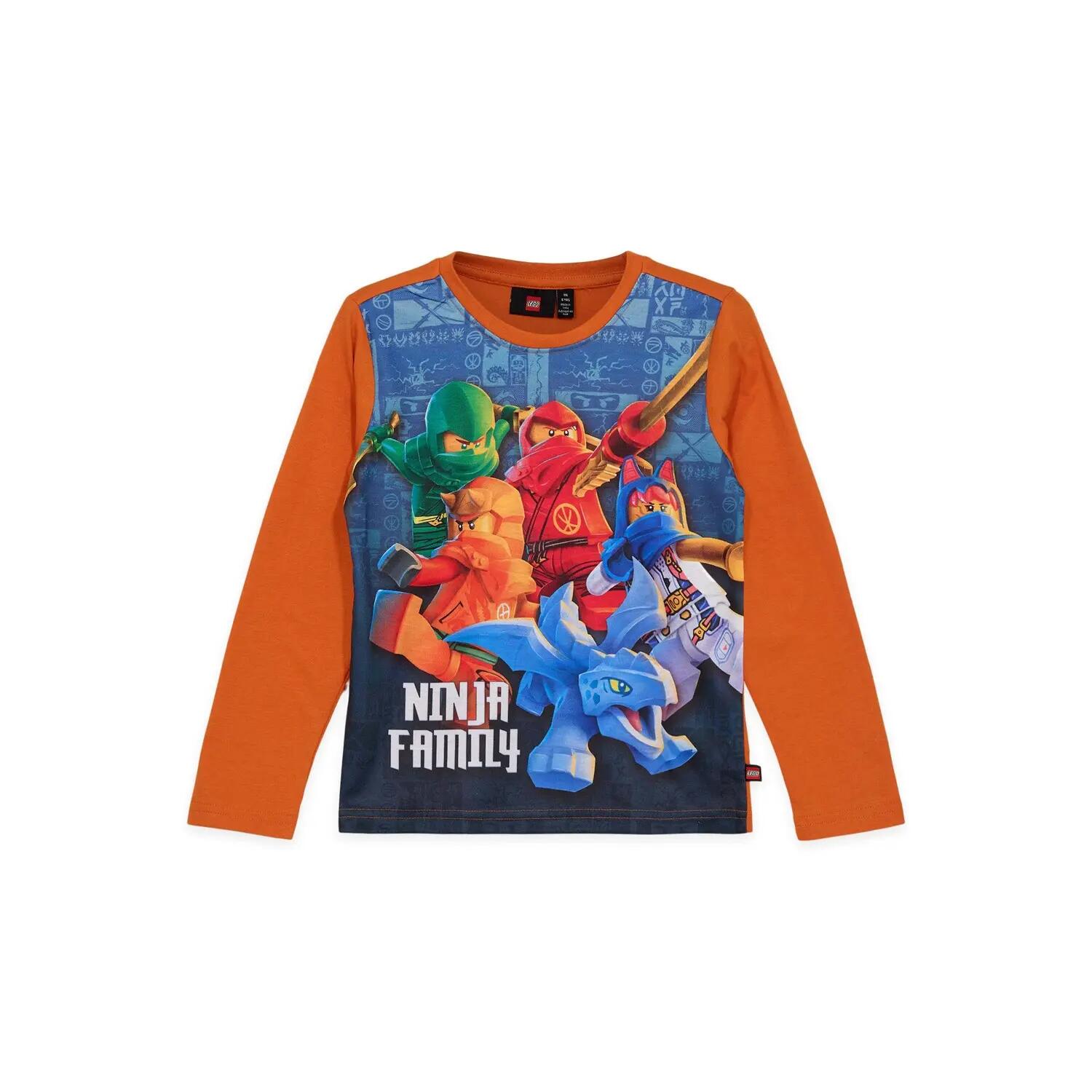 Koszulka longsleeve dziecięca LEGO NINJAGO 12011345/339 - pomarańczowa 1/4