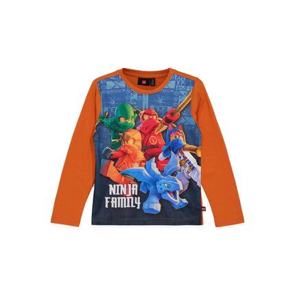Koszulka longsleeve dziecięca LEGO NINJAGO 12011345/339 - pomarańczowa