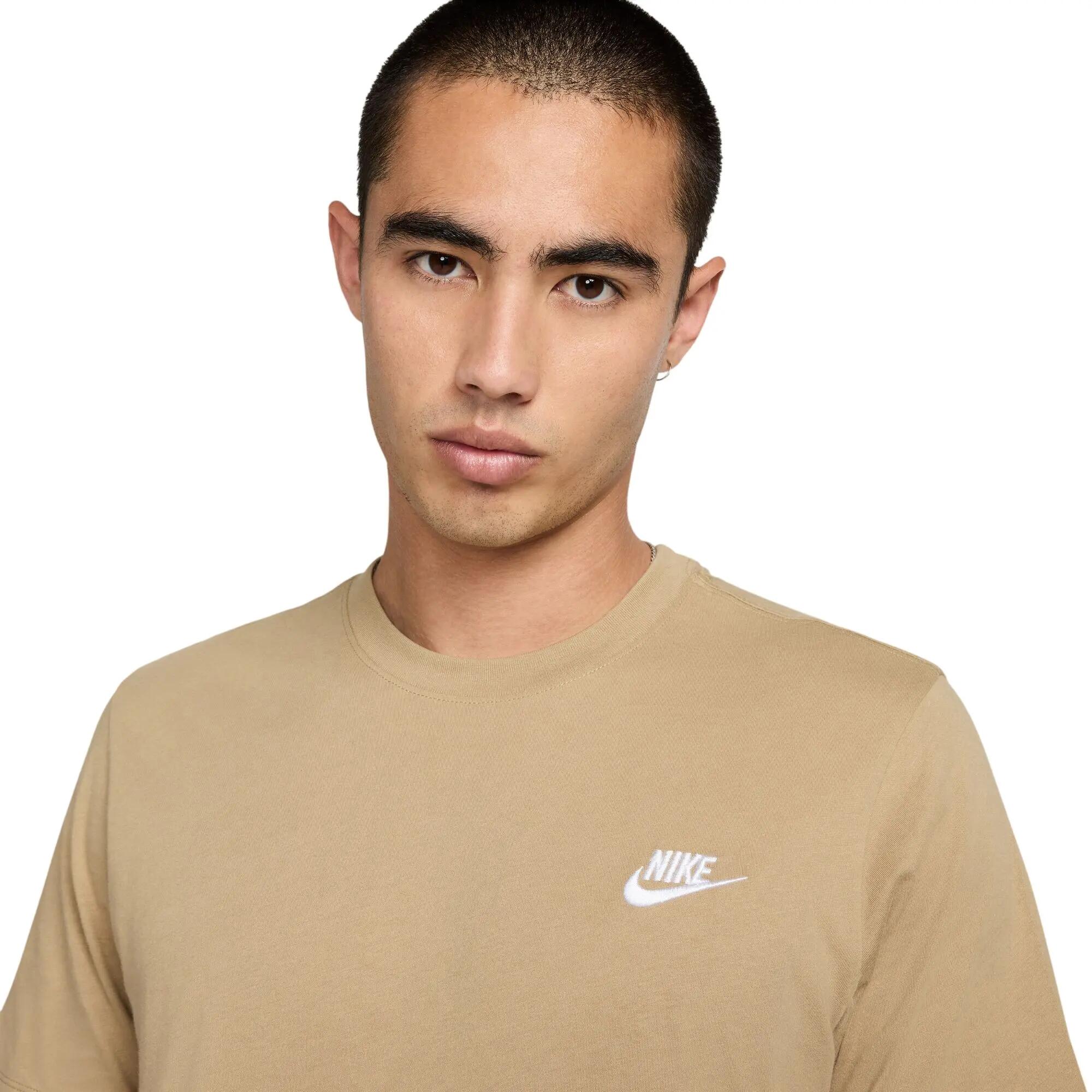 Camiseta Club Diseño Logotipo Bordado para Hombre Beige 4/7
