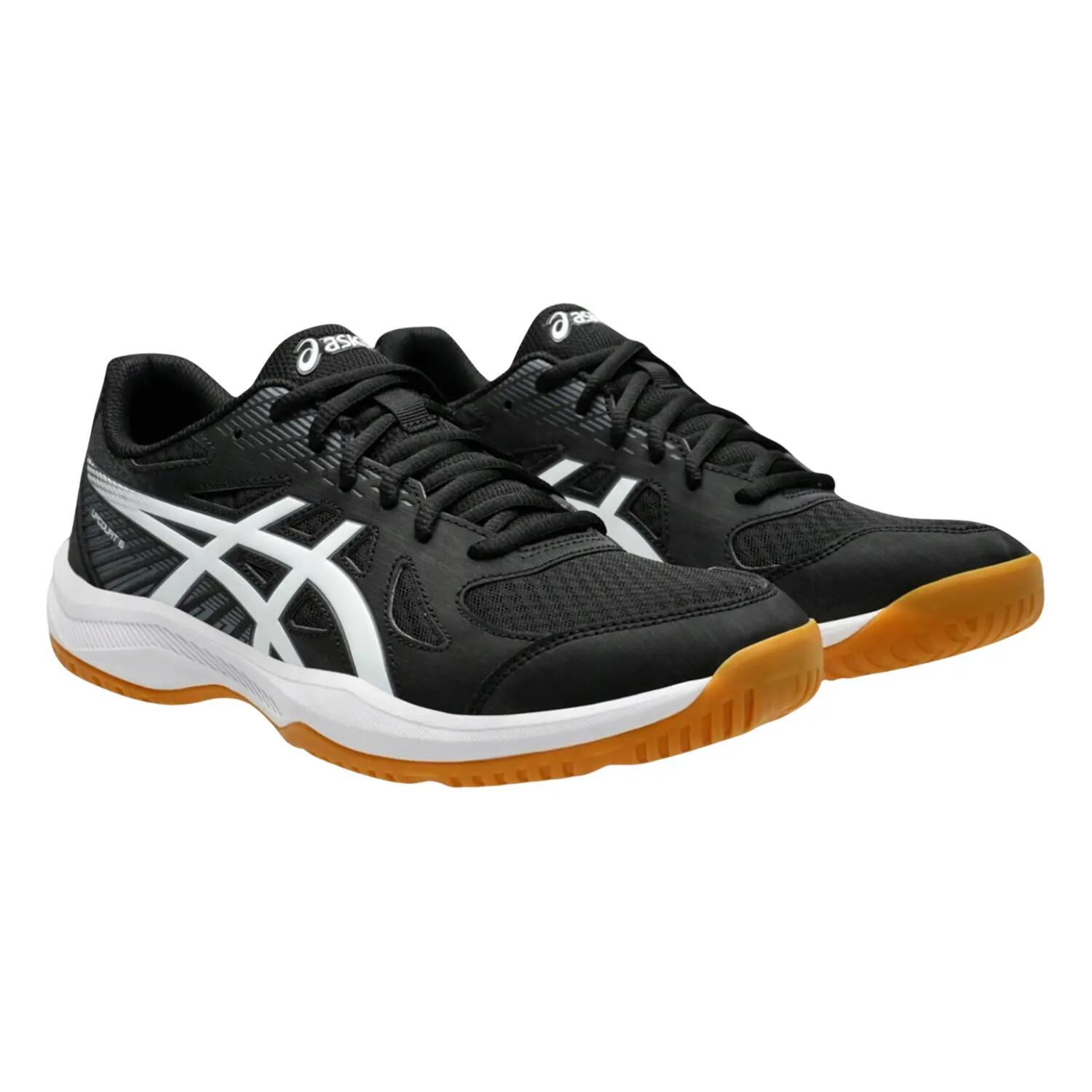 Mens Upcourt 6 Faux Leather Shoes (Black) 6/7
