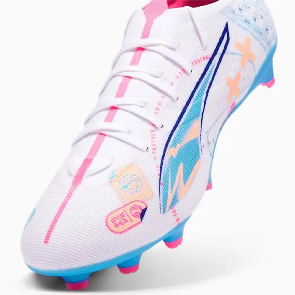Mens Ultra 5 Match Vol.Up Firm Ground Football Boots (White) 6/6