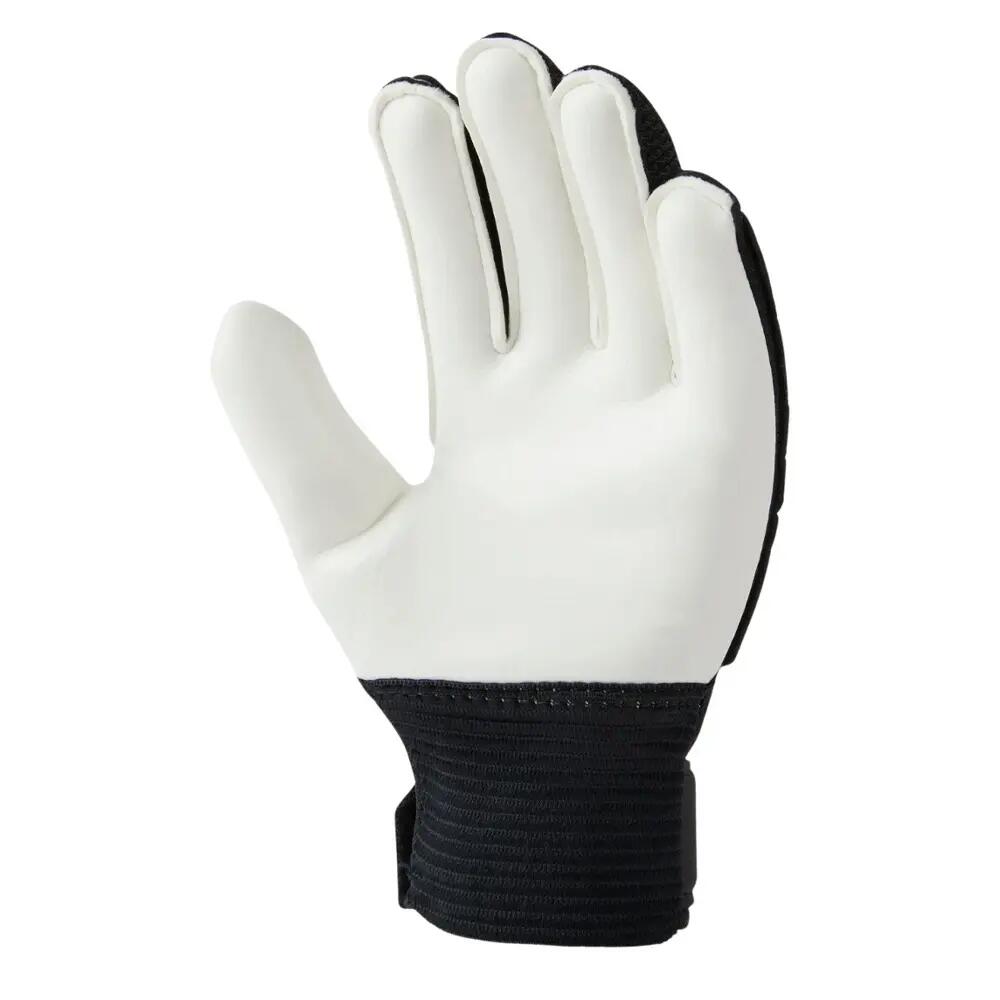 Childrens/Kids Two Tone Match Goalkeeper Gloves (Black/White) 2/3