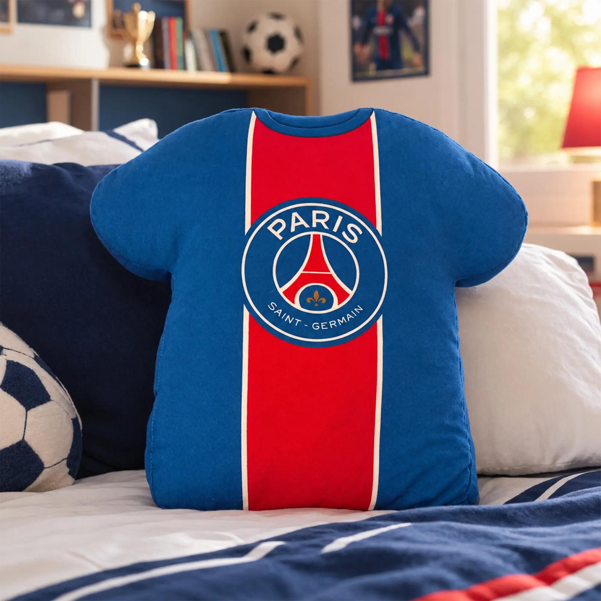 Coussin forme maillot brodé foot Paris Saint Germain - Icon 10 3/4