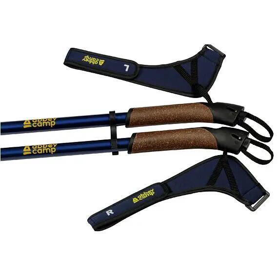 Verstellbare Nordic-Walking-Stöcke 86–140 cm – Blau 2/5