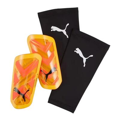 Ultra flex sleeve voetbal scheenbeschermers puma ultra orange blue glimmer