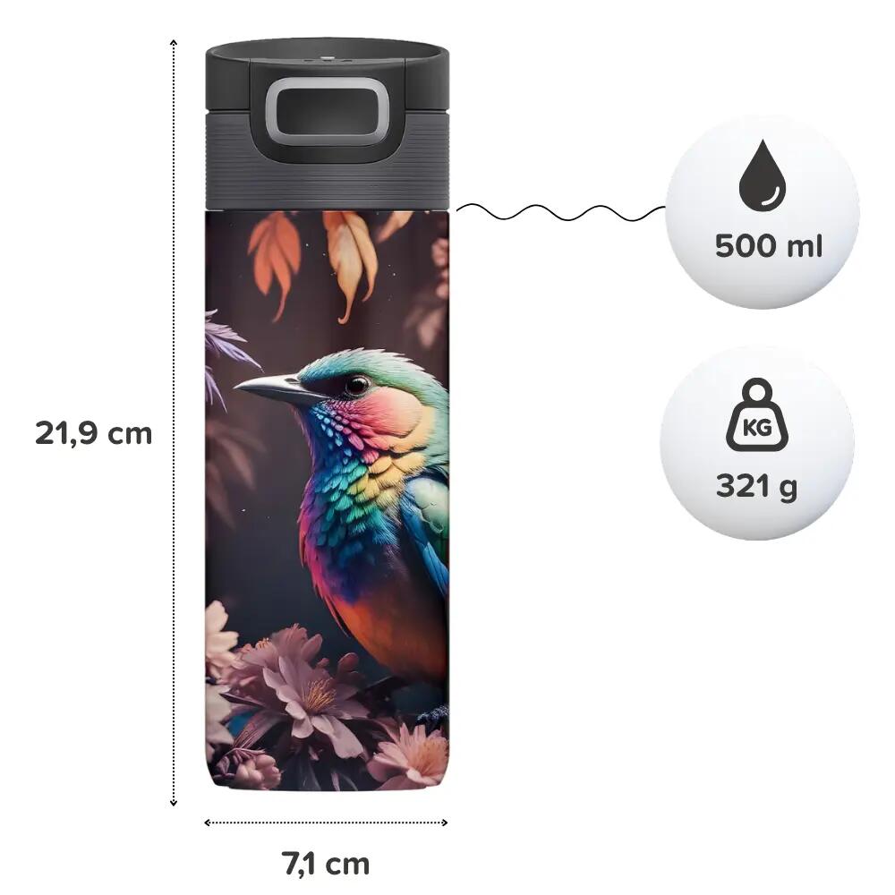 Termohrnek  Etna 500 ml Bird 3v1 těsný, dárková krabička s víčkem ZDARMA 7/7