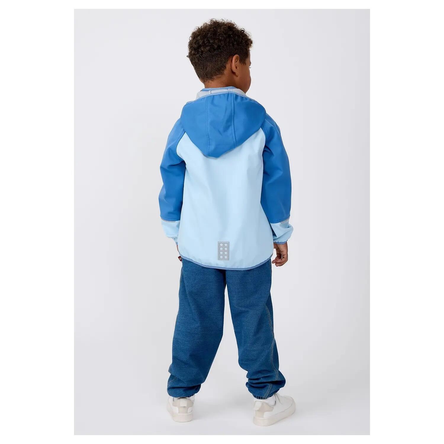 Kurtka softshell chłopięca LEGO wodoodporna 11010390/5003 - niebieska 6/7
