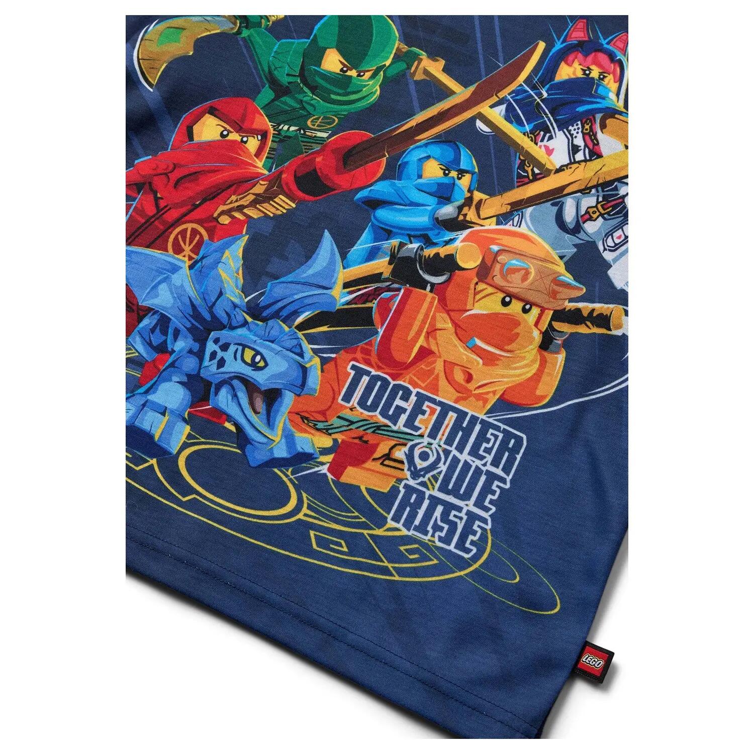 Koszulka z długim rękawem dziecięca LEGO NINJAGO 12011345/590 - granatowa 5/6
