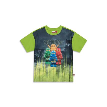 Koszulka chłopięca LEGO NINJAGO 11011335/8006 - limonkowa