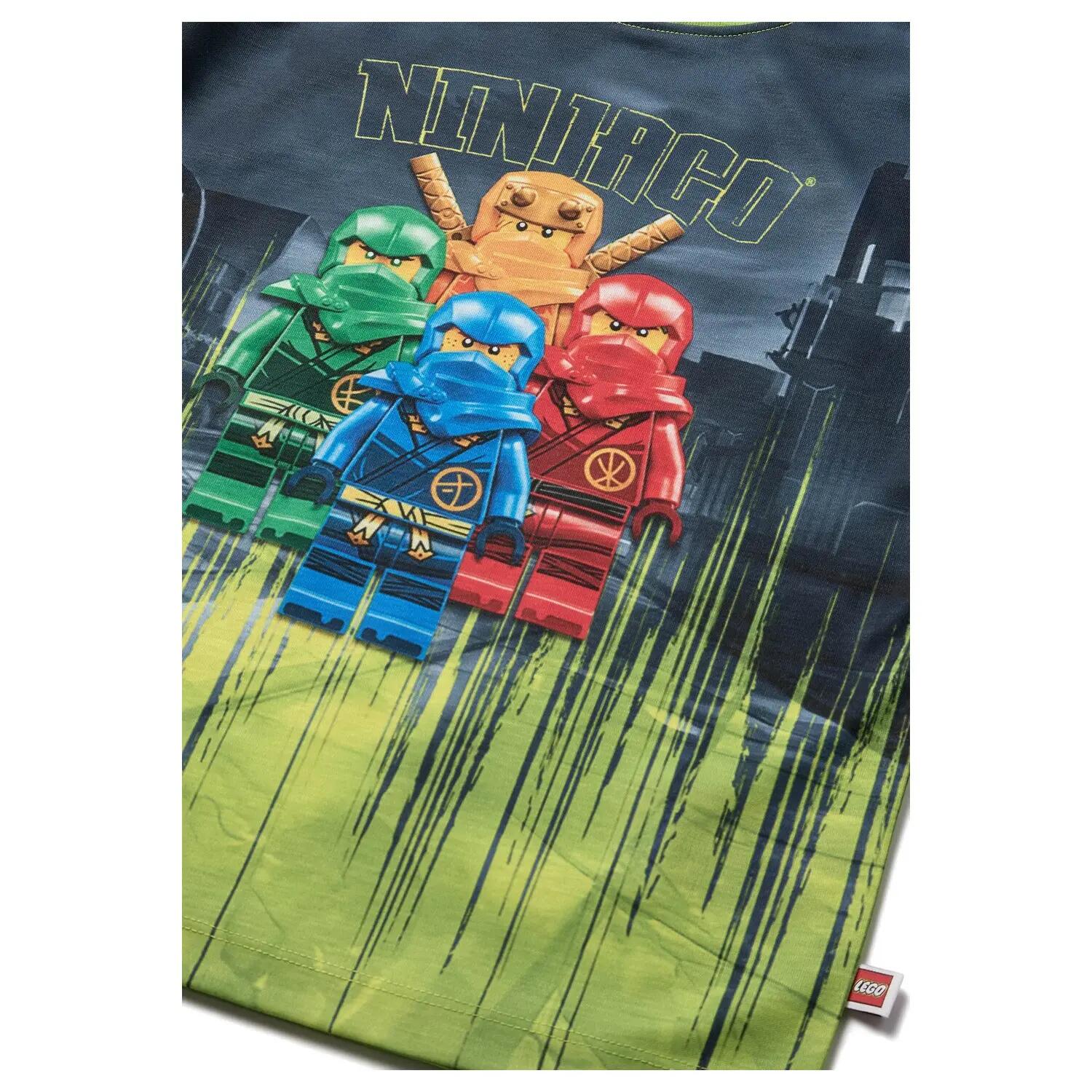 Koszulka chłopięca LEGO NINJAGO 11011335/8006 - limonkowa 3/4