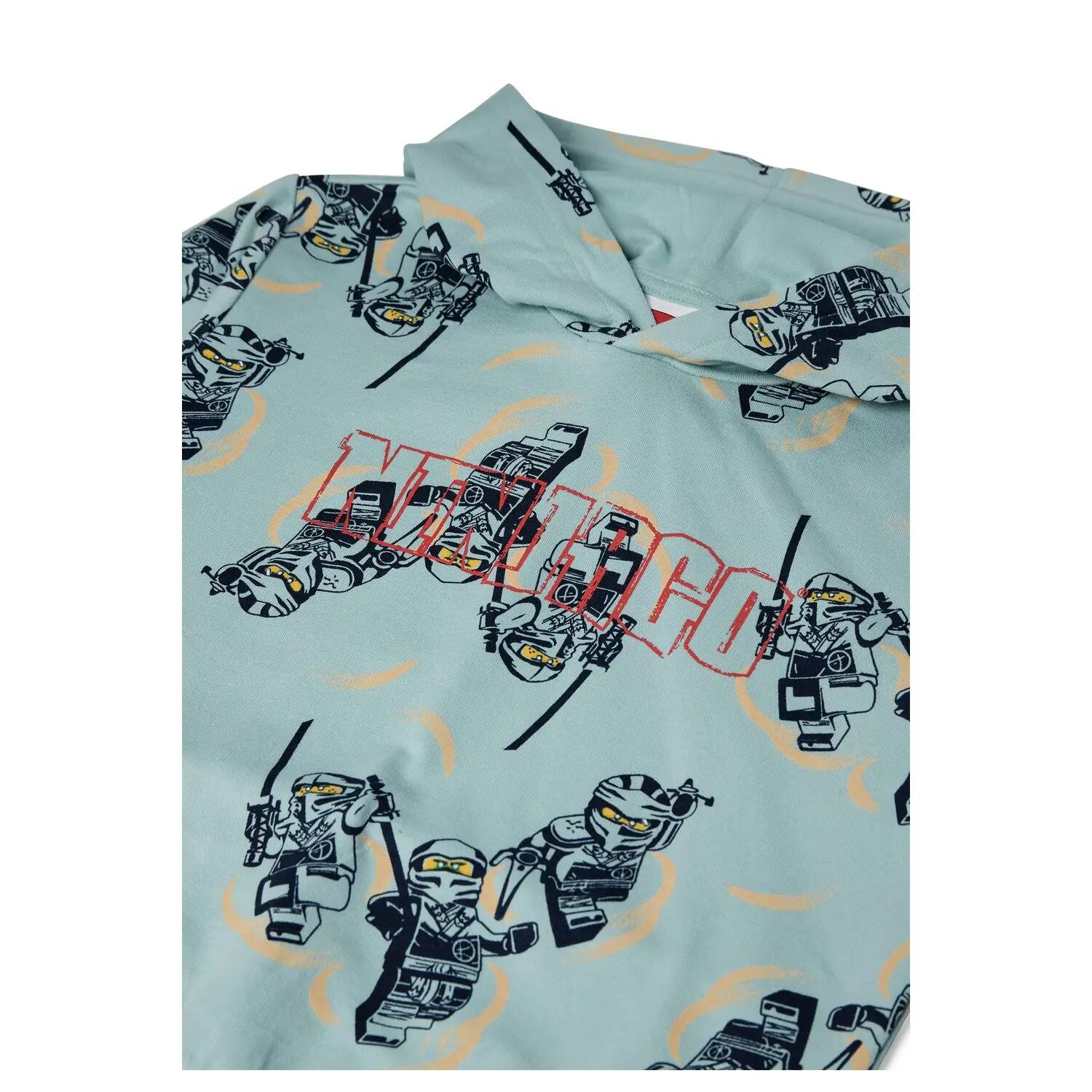 Bluza z kapturem chłopięca LEGO NINJAGO 11011349/8005 - turkusowa 6/7