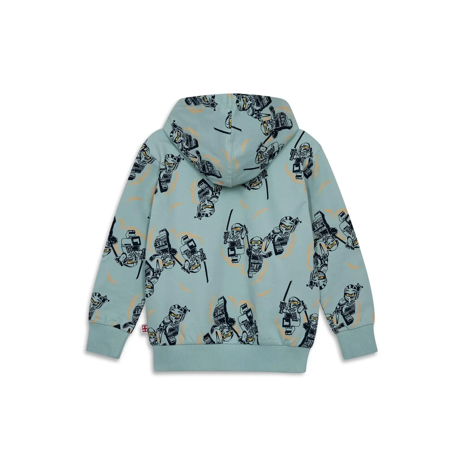 Bluza z kapturem chłopięca LEGO NINJAGO 11011349/8005 - turkusowa 5/7