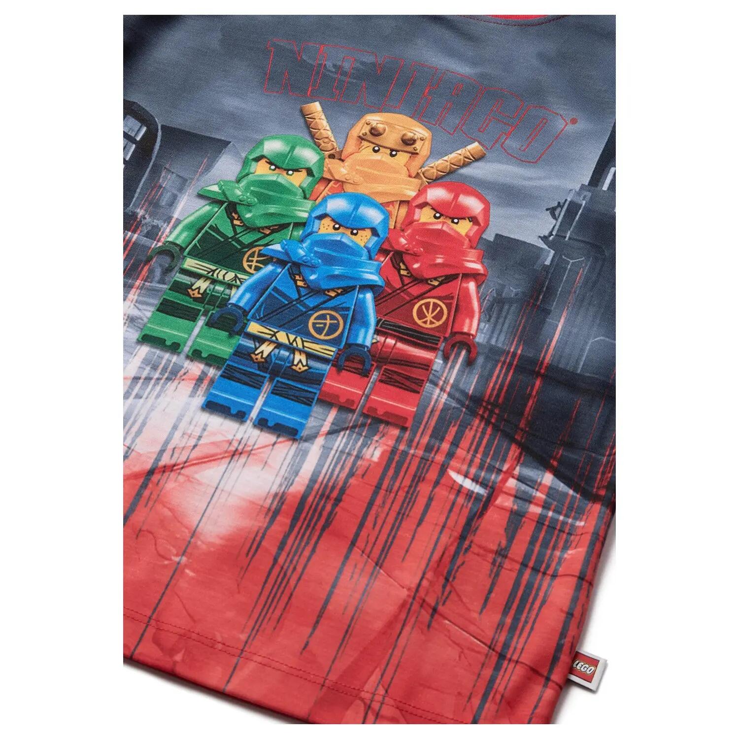 Koszulka chłopięca LEGO NINJAGO 11011335/349 - czerwona 3/4