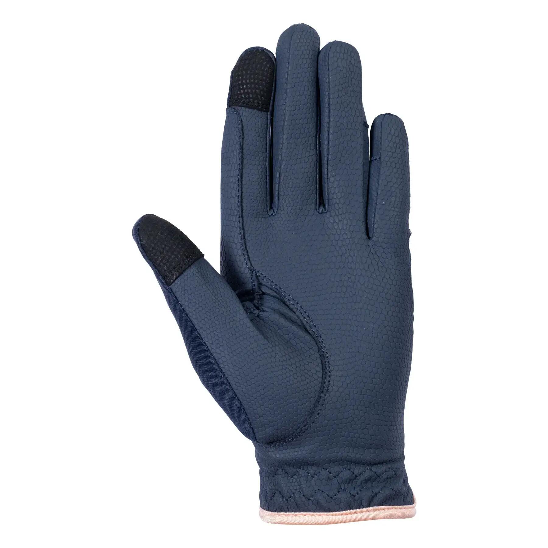 Rękawice jeździeckie HKM Rosegold Glamour 2/2