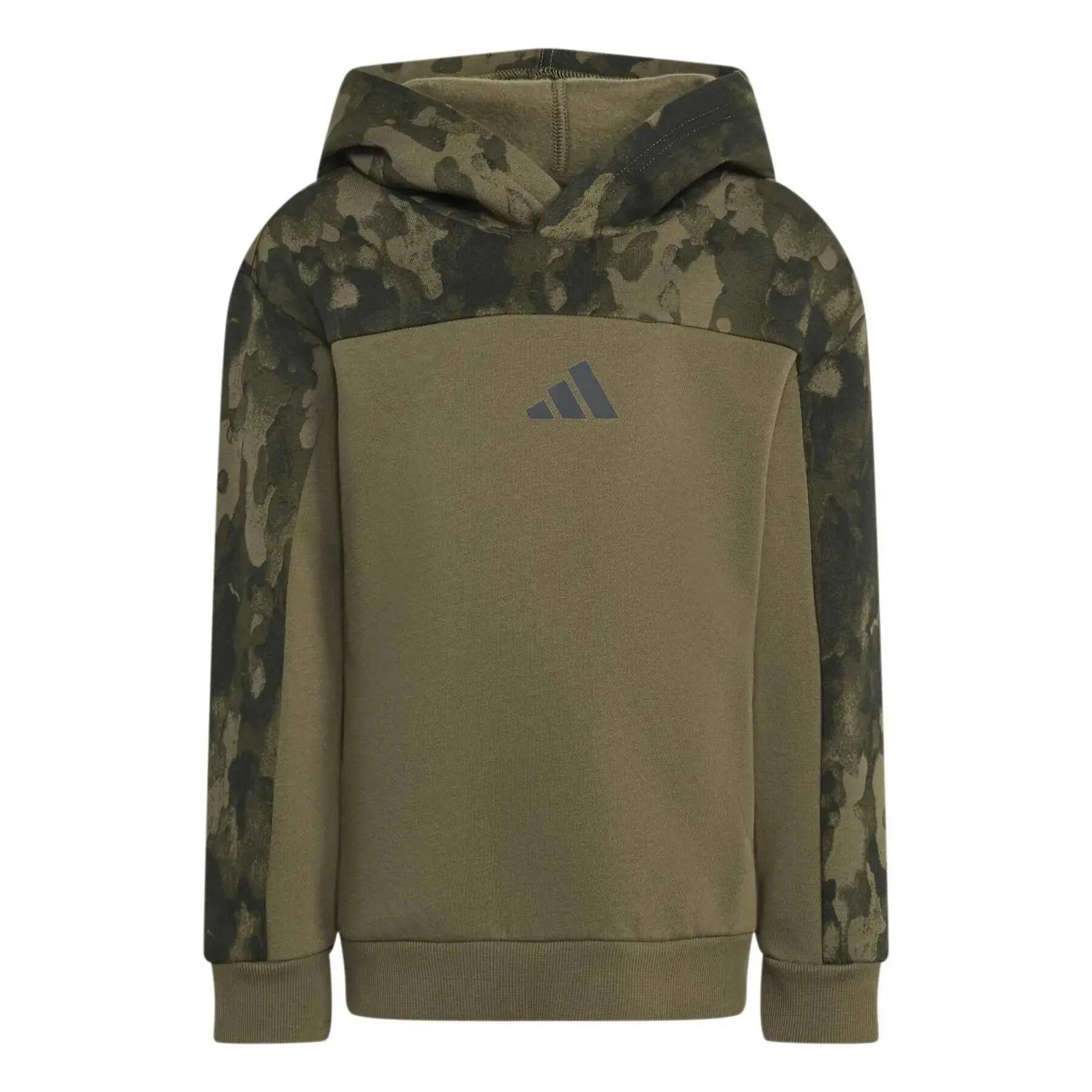 Completo tuta con cappuccio in pile bambino adidas Seasonal Essentials 7/7