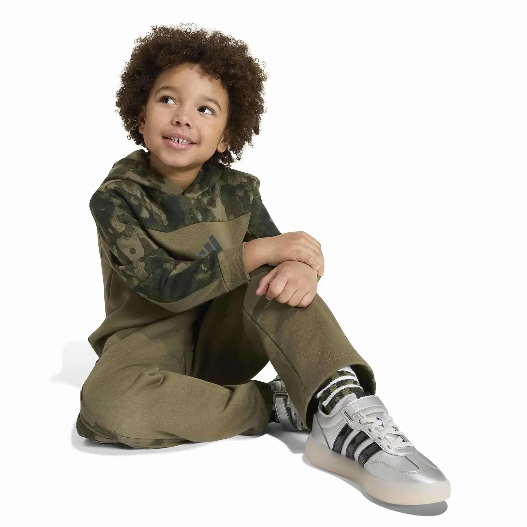 Completo tuta con cappuccio in pile bambino adidas Seasonal Essentials 4/7