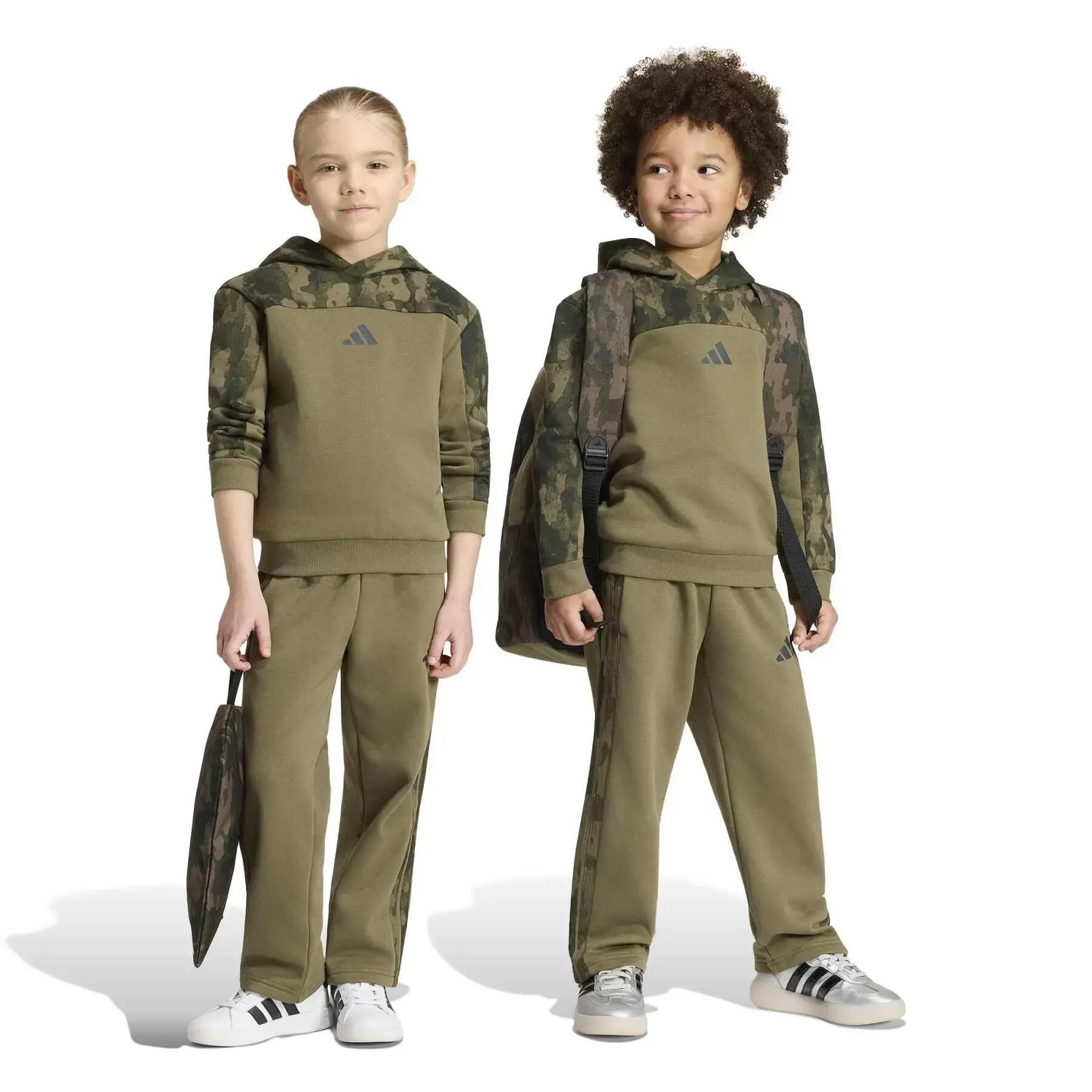 Completo tuta con cappuccio in pile bambino adidas Seasonal Essentials 2/7