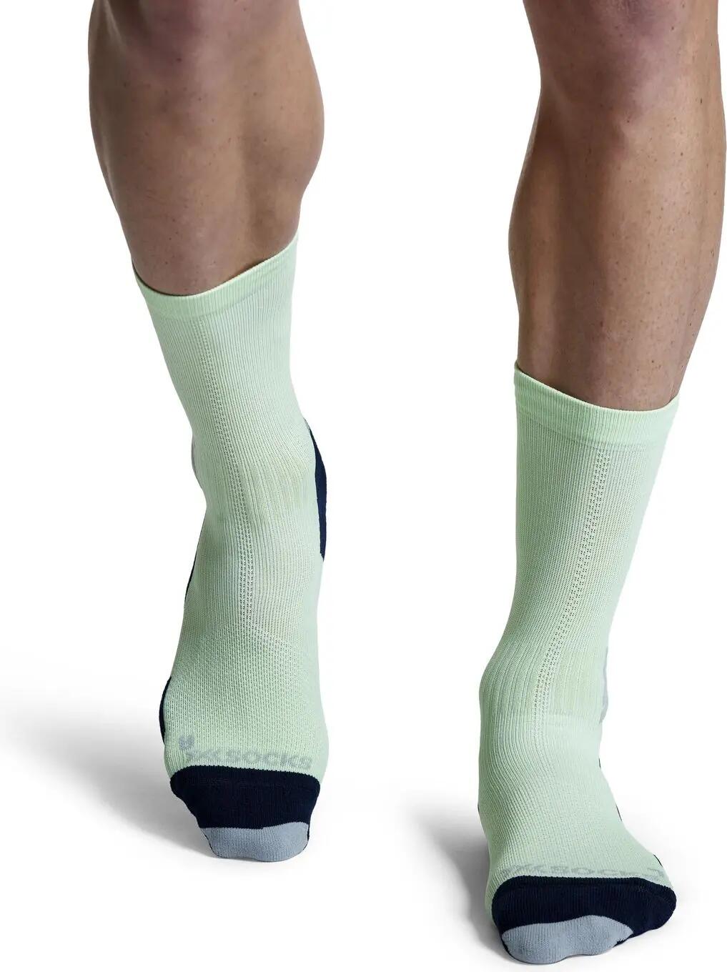 X-Socks Run Discover Crew sokken, geel/zwart 3/4