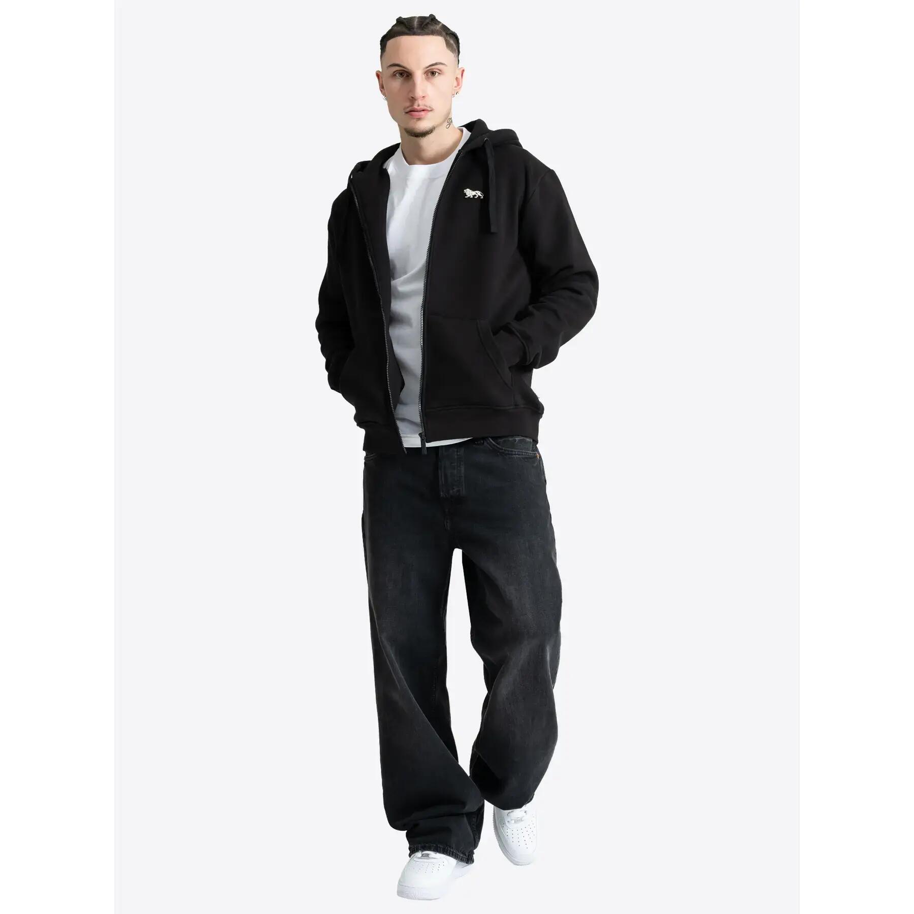 Sweatshirt com capuz e fecho de correr Lonsdale Glapthorn 3/6