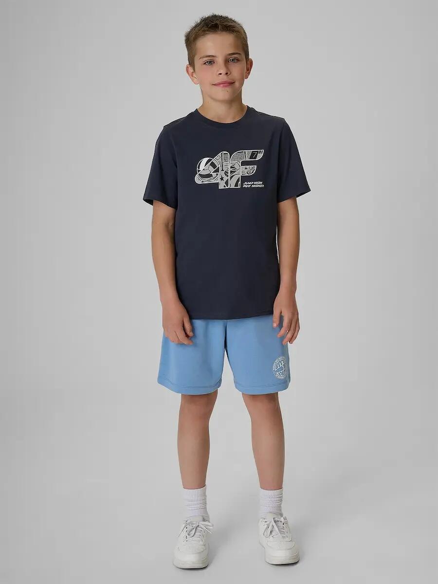 T-shirt bawełniany chłopięcy 4F 4/6