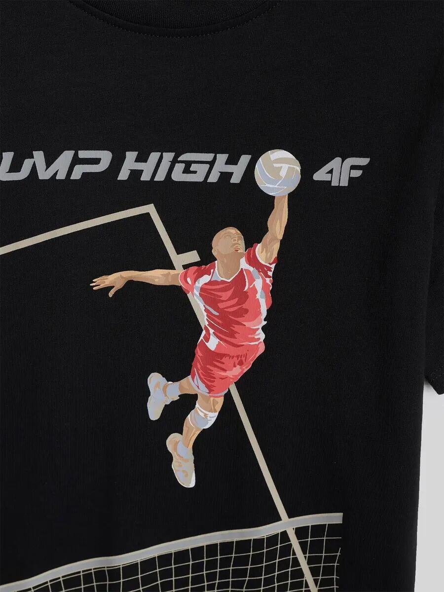 T-shirt bawełniany chłopięcy 4F 7/7