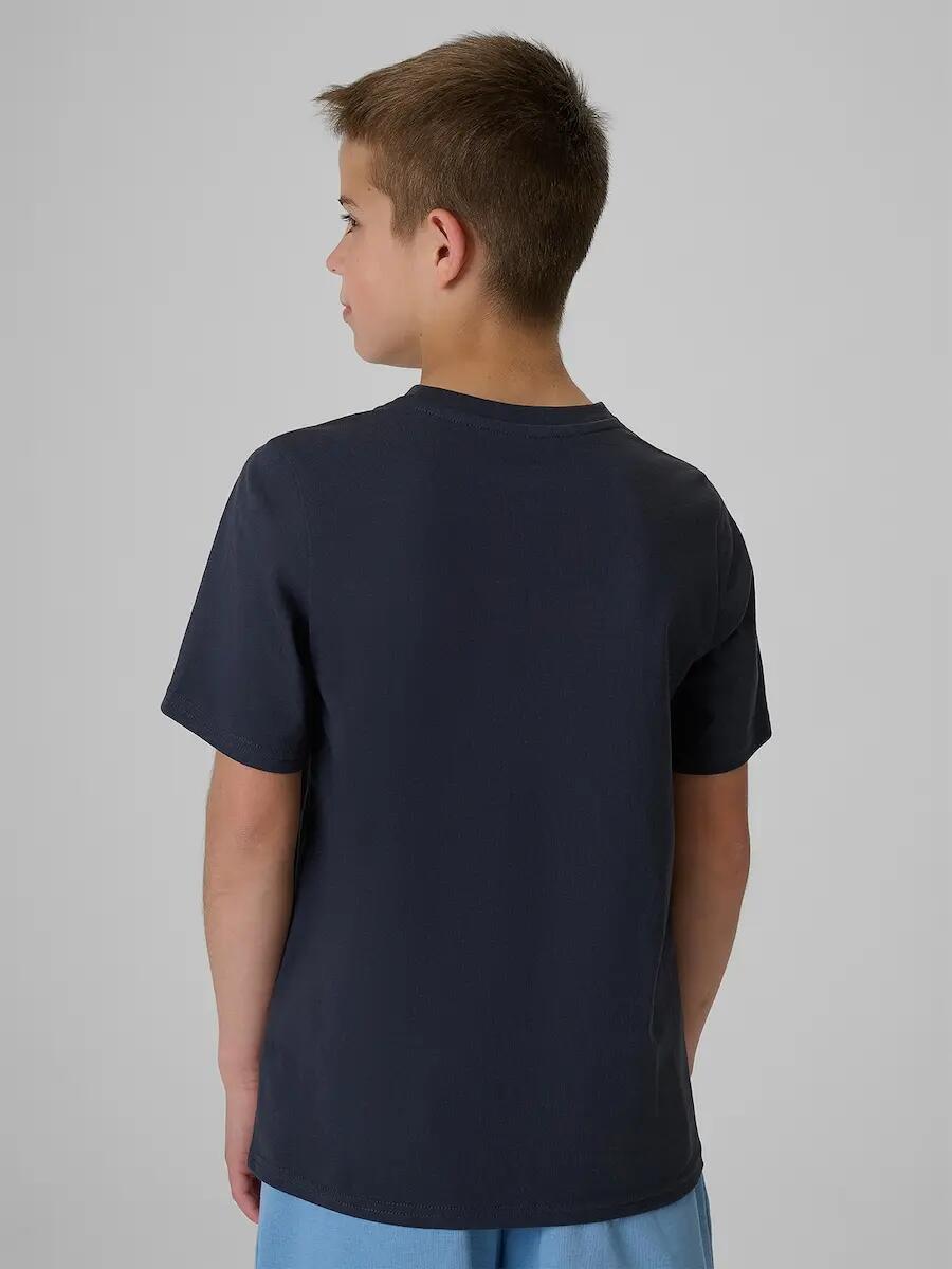 T-shirt bawełniany chłopięcy 4F 2/6