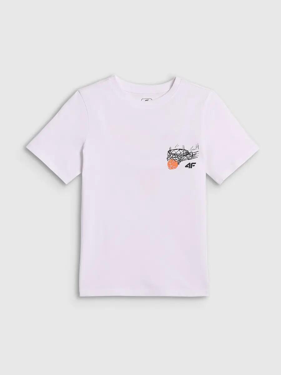 T-shirt bawełniany chłopięcy 4F 6/7