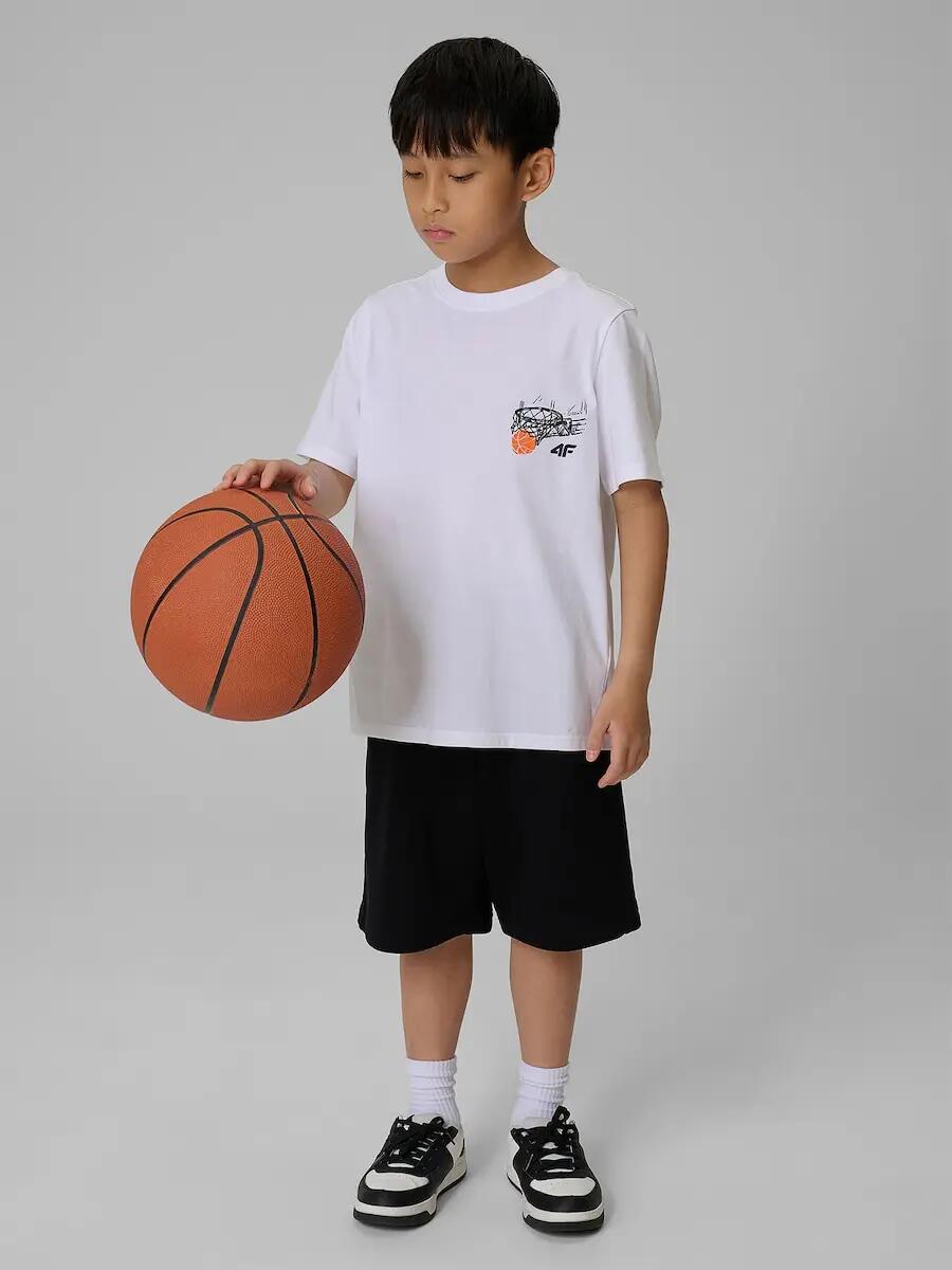 T-shirt bawełniany chłopięcy 4F 2/7