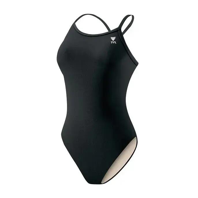 Maillot de bain 1 pièce femme TYR Solid Diamondfit 1/3