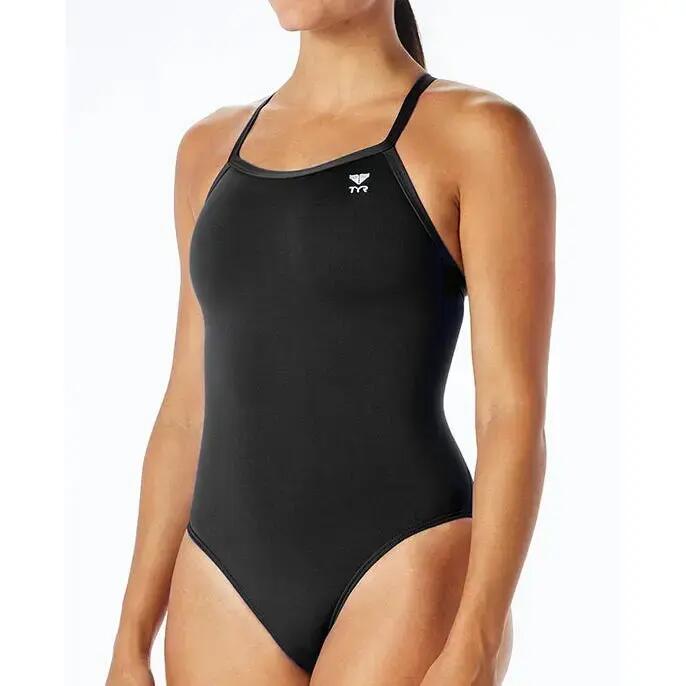 Maillot de bain 1 pièce femme TYR Solid Diamondfit 2/3