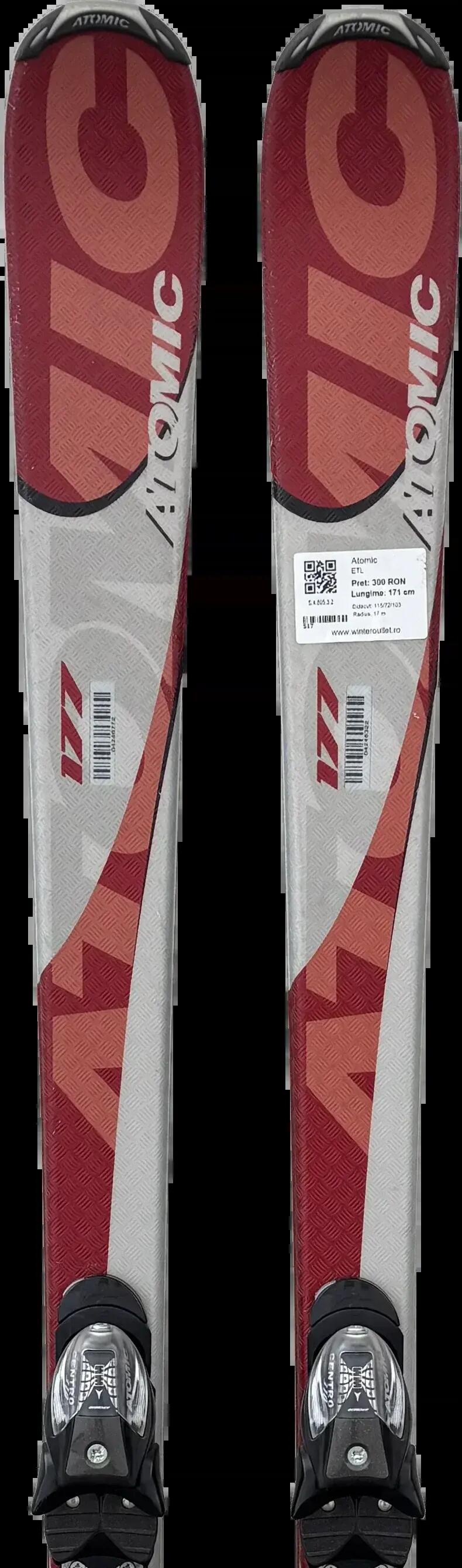 2ND LIFE - Lyže Atomic ETL 171cm, Dobrý stav