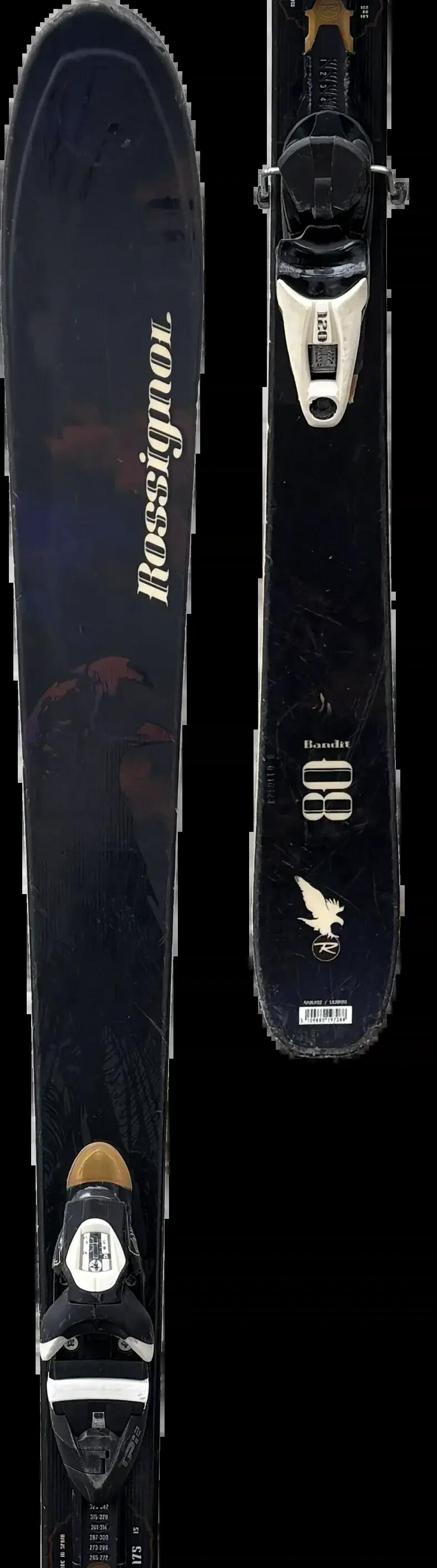 2ND LIFE - Lyže Rossignol Bandit 80 175cm, Dobrý stav 3/5