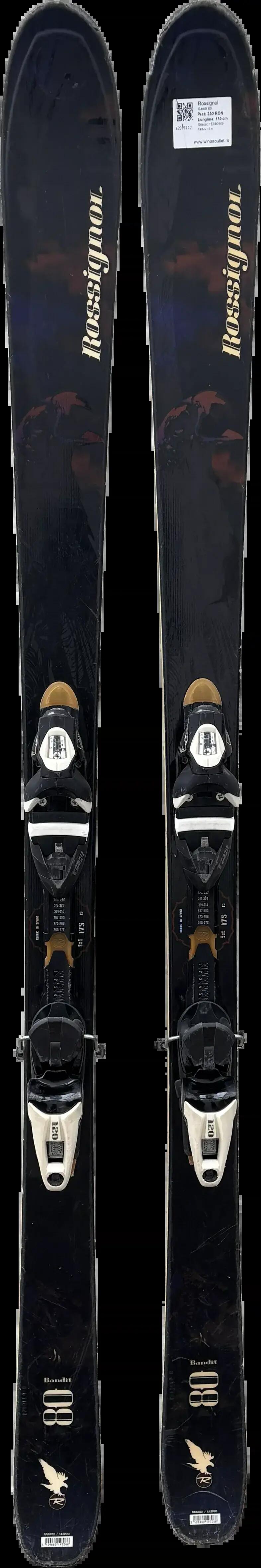 2ND LIFE - Lyže Rossignol Bandit 80 165cm, Dobrý stav 2/5