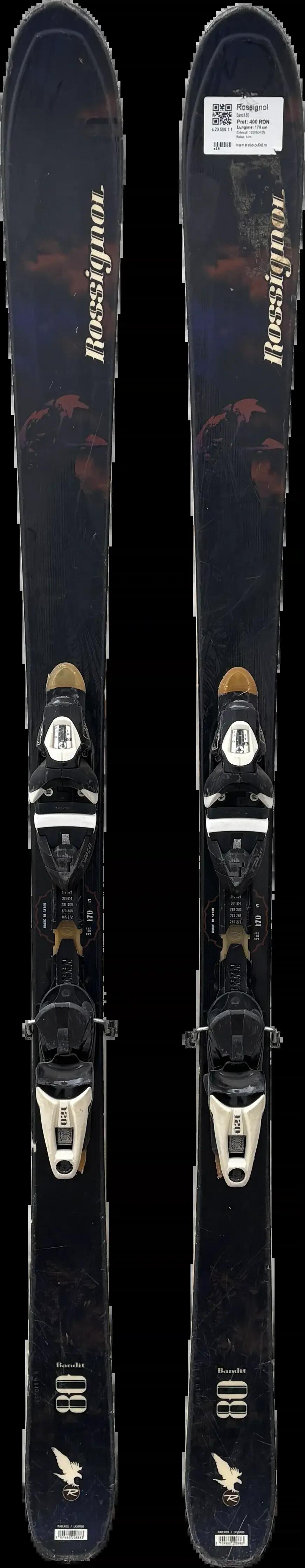 2ND LIFE - Lyže Rossignol Bandit 80 170cm, Dobrý stav 2/5