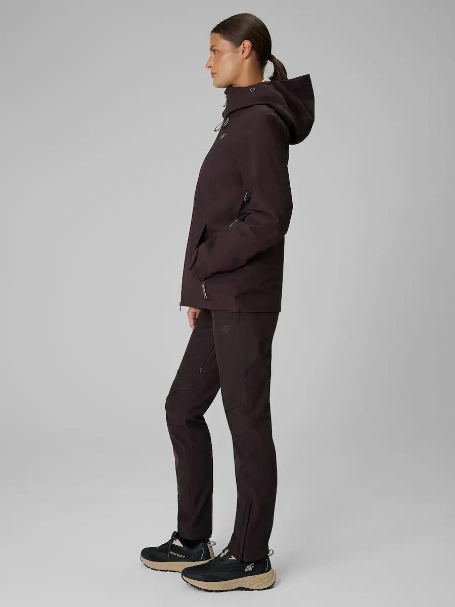 Spodnie trekkingowe softshell wiatroodporne damskie 4F 3/7