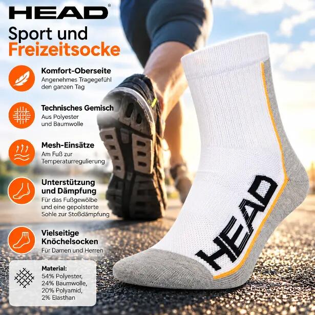 Socken Head Performance Crew Sportsocke Laufschocke 43-46 2/4