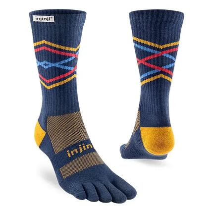 Chaussettes à orteils de running Trail Midweight Crew Coolmax unisexe
